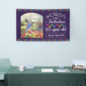 50誕生日最も素晴らしい宝石あなたの写真 横断幕 (トレードショー)