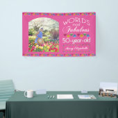 50誕生日最も素晴らしい宝石あなたの写真 横断幕 (トレードショー)