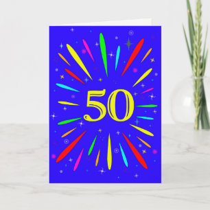 50誕生日爆破カード カード