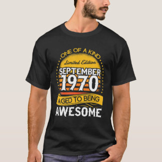 50誕生日男性50歳9月まで素晴らし Tシャツ