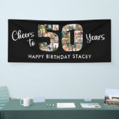 50誕生日番号50フォトコラージュ応援 横断幕 (トレードショー)