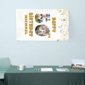 50誕生日番号50フォトコラージュ8写真 横断幕 (トレードショー)