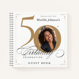 50誕生日白金ゴールド書道口なし ノートブック