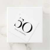 50誕生日白黒 フェイバータグ (インサイチュ)