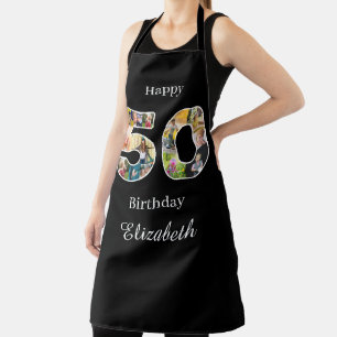 50誕生日自分の写真を作数々の成 エプロン
