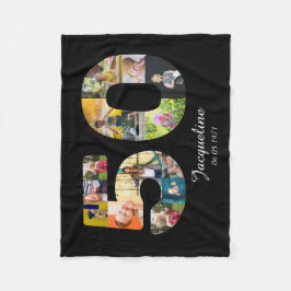50誕生日自分の写真を作数々の成 フリースブランケット