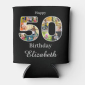 50誕生日自分の写真を作数々の成 缶クーラー (正面)