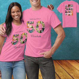 50誕生日自分の写真を作数々の成 Tシャツ