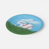 50誕生日野球inグリーングラス ペーパープレート (アングル)