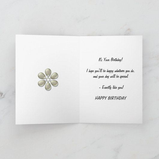 50誕生日金蝶 カード (内部)