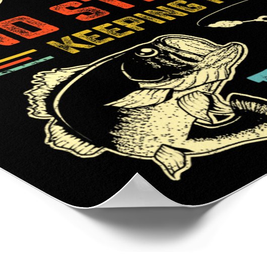 50誕生日魚釣りターニング50フィッシャーマンメンズPu ポスター (角)