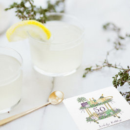 50誕生日麻雀バーカートカスタム スクエアペーパーコースター