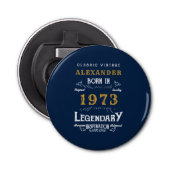 50誕生日1973伝説の青金ゴールド 栓抜き (正面)