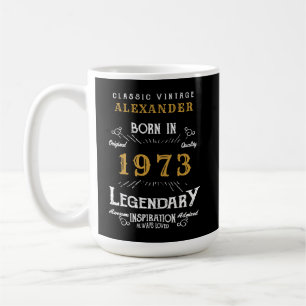 50誕生日1973伝説的な名前を追加 コーヒーマグカップ
