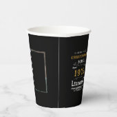 50誕生日1973生まれ写真テンプレート凡例 紙コップ (右)