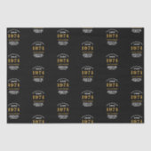 50誕生日1974ブラック金ゴールドシック 薄葉紙 (正面)