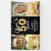 50誕生日2枚の写真応援~50年紙吹雪 横断幕 (縦)