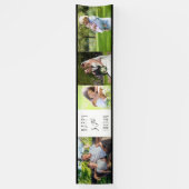 50誕生日4フォトストリップパーソナライズされた 横断幕 (縦)