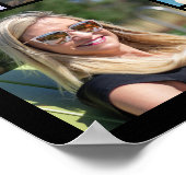 50誕生日43フォトコラージュ応援~50年 ポスター (角)