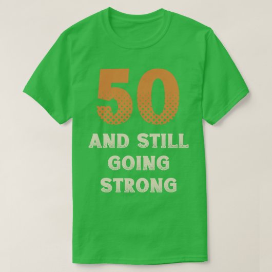 50誕生日4 Tシャツ (デザイン正面)