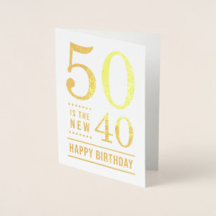 50誕生日50が新型40だ 箔カード
