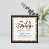 50誕生日50と素晴らしいスクリプエレガントト 招待状 (スタンド正面)