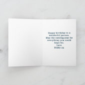 50誕生日50と素晴らしいヴィンテージピンクの女性 カード (内部)