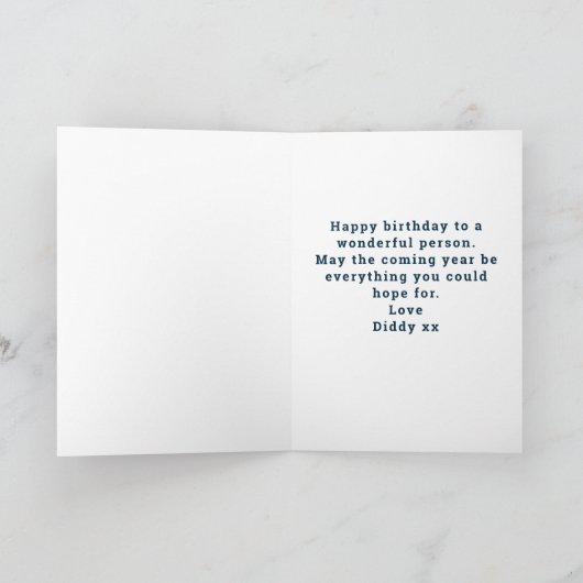 50誕生日50と素晴らしいヴィンテージピンクの女性 カード (内部)