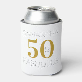 50誕生日50と素晴らしい誕生日パーティーのお願い 缶クーラー