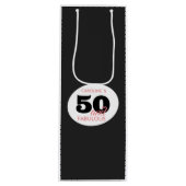 50誕生日50と素晴らしい ワインギフトバッグ (正面)