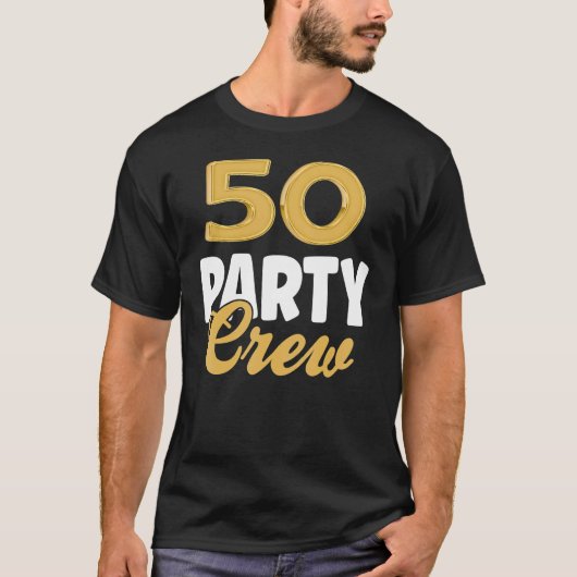50誕生日50パーティークルー分隊50th BdayグループBi Tシャツ (正面)