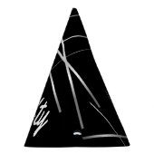 50誕生日50ブラック紙パーティー帽子 パーティーハット (右)