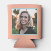 50誕生日50人目すてきなピンクフラミンゴ写真 缶クーラー (裏面)