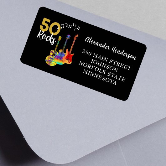 50誕生日50岩石 ラベル