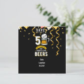 50誕生日50年と無数のビール 招待状 (スタンド正面)