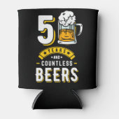 50誕生日50年と無数のビール 缶クーラー (正面)