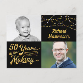 50誕生日50年の制作（その後と今） インビテーションポストカード