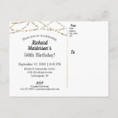 50誕生日50年の制作(その後と今) インビテーションポストカード (裏面)