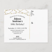 50誕生日50年の制作（その後と今） インビテーションポストカード (裏面)