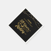 50誕生日50年ひも作り スタンダードカクテルナプキン (角)