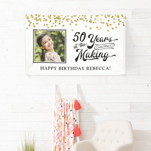 50誕生日50年 横断幕 (インサイチュ)