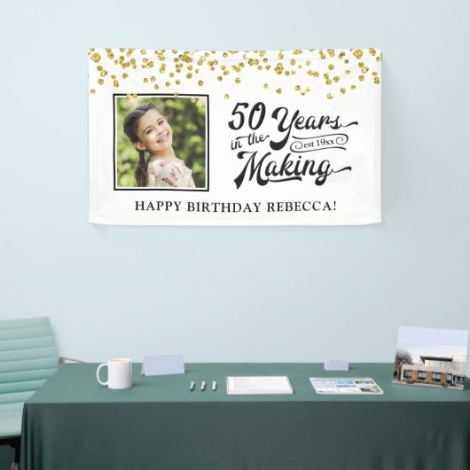 50誕生日50年 横断幕 (トレードショー)