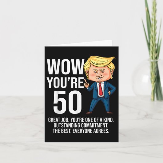 50誕生日50歳トランプおもしろい共和党員 カード (正面)