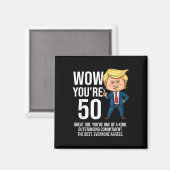 50誕生日50歳トランプおもしろい共和党員 マグネット (正面/裏面)