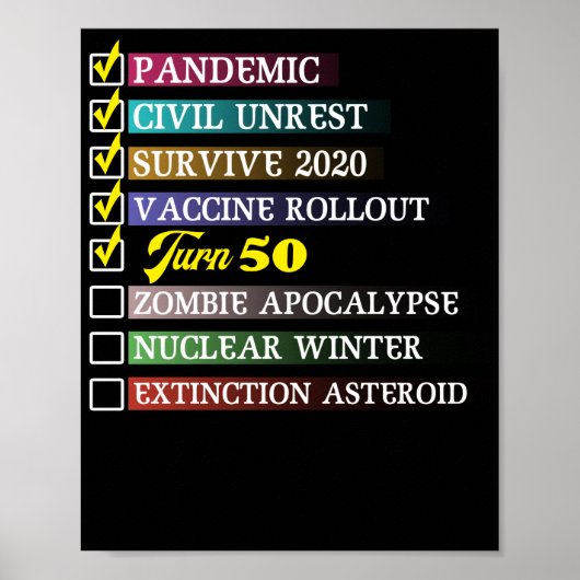 50誕生日50歳検疫2021 ポスター (正面)