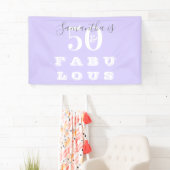 50誕生日50素晴らしい紫の誕生日パーティー 横断幕 (インサイチュ)