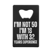 50誕生日 おもしろい クレジットカード栓抜き (裏面)