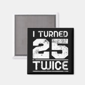 50誕生日 おもしろい マグネット (正面/裏面)