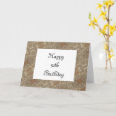 50誕生日 カード (黄色い花)