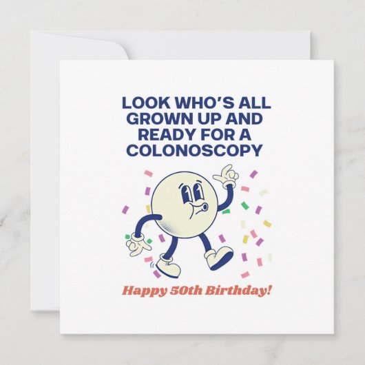 50誕生日 カード (正面)